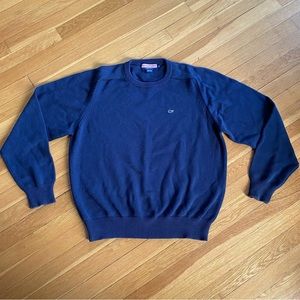 VINEYARD VINES Navy crewneck knit sweater. Mens size Medium. Excellent Condition